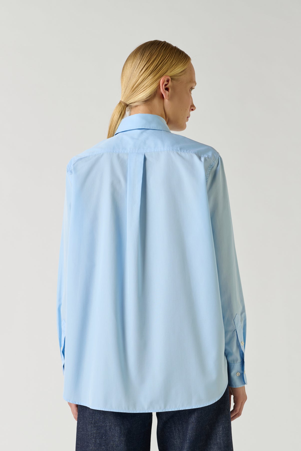 Chemise Saphir - Bleu Ciel - Coton - Femme vue 3