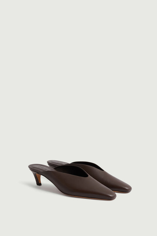 Mules Amalie - Marron - Cuir - Femme