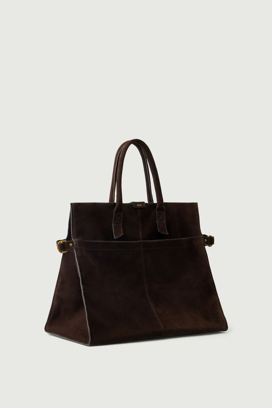 Cabas Blaine - Marron Foncé - Cuir - Femme